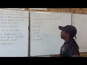 Linear programming maths level 4(Q2)