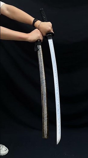 Japanese Traditional Katana Mitsudomoe Kamon Carbon Steel Blade!#katanasword #katanasamurai #sword