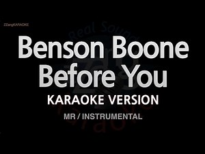Benson Boone - Before You (Instrumental) (Karaoke Version)