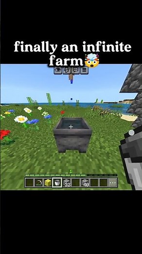 Infinite water farm trick 😎 in maincraft ✅#maincraft #farm #short