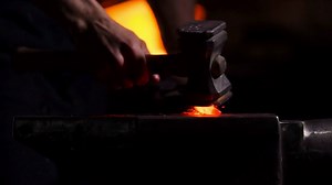 Ancient Art: Master Craftsman Forges Sword Stock Footage SBV-323460176 - Storyblocks
