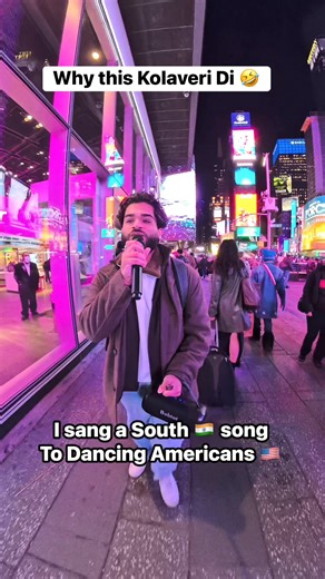 Why This Kolaveri Di in Public 🤣🇮🇳 #india #kolaveridi #anirudh #dhanush #tamil | shakesprod