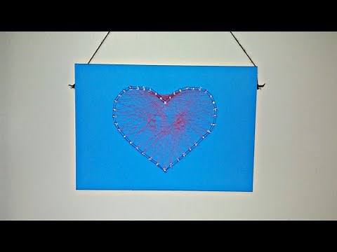 DIY String Art using Push Pins-DIY Wall Art/Room Decor