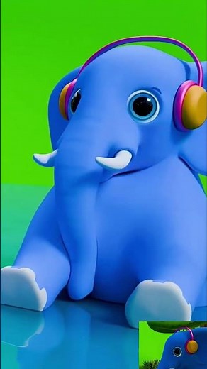 The Blue Elephant and the Dancing Bear in theMagicalJungle #ekmotahathi #hathiraja #shortsfeed