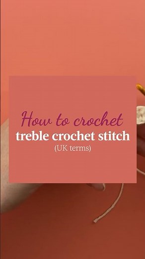 How to crochet treble stitch 🧶