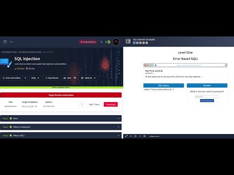 SQL Injection - Task 5 | In-Band SQLi | TryHackMe