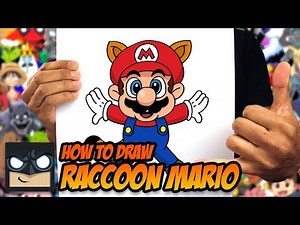 HOW TO DRAW RACCOON MARIO | STEP BY STEP TUTORIAL