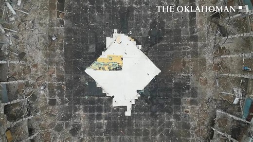 See the implosion of the Jim Norick Arena at OKC State Fair Park from the air