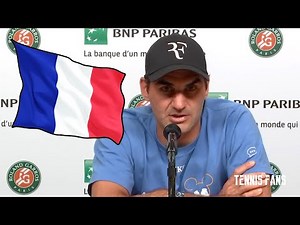 Roger Federer Speaks French - Roland Garros 2021 (HD)