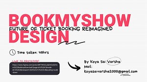 BookMyShow app redesign - Sai Varsha Koya