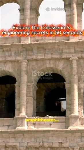 Colosseum Engineering Secrets You’ll Notice in 50 Seconds #facts #archaeology #history
