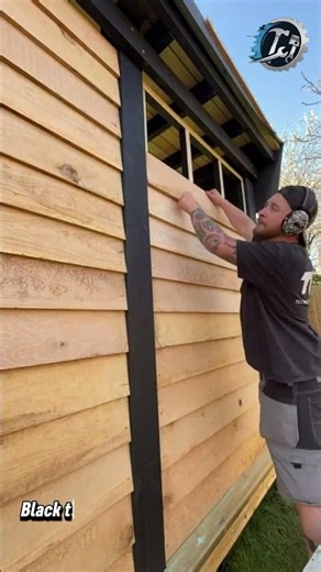 Cladding A Cabin, Board By Board 🪵🌳 #TimberCladding #Carpentry #ShedBuild