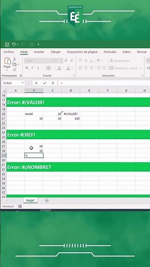 Error #¡REF! en Excel #aprendeexcel #excel #microsoftexcel