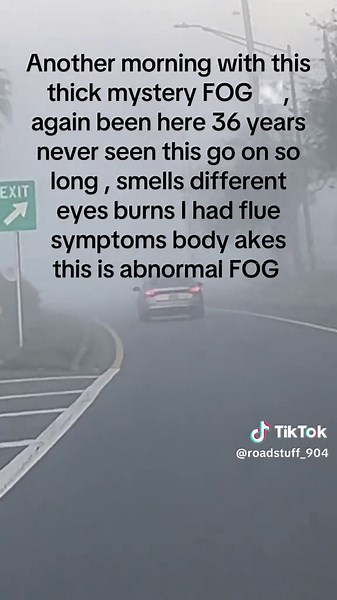 Another morning with this thick mystery 🌫️ FOG , people say oh it’s just fog , but no this different feels smells and looks different and it will not go away makes my eyes burn, it’s been 4 weeks and this is every morning what is the deal ? #mystery #foggy #foggy #fog #different #whatsgoingon #whatsgoingonhere #jacksonvilleflorida @MinutesOfHorror