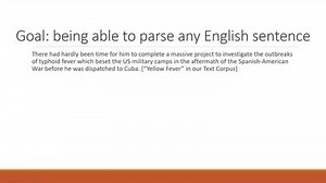 Syntax Lecture 1 slides - Parsing a Complex Sentence