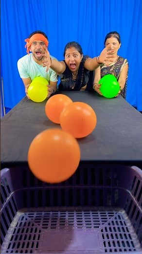 Amazing ball poring funny family challenge ✅ ||#shorts #game