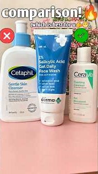Cetaphil vs CeraVe vs Derma Co 😳 Best Face Wash Kaunsa Hai?