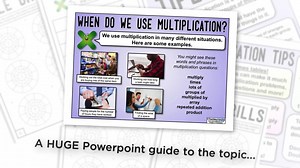 "This pack is just what I needed! It is so comprehensive - including a brilliant PowerPoint, displays, activities and revision with excellent presentation and very clear diagrams." https://www.teachingpacks.co.uk/the-multiplication-pack/ | Teaching Ideas