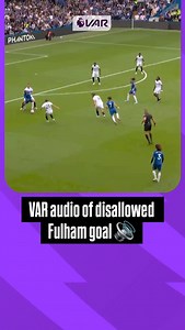 180K views · 3.2K reactions | VAR audio has been released from the decision to disallow a Fulham opener against Chelsea at Stamford Bridge.  | NBC Sports Soccer | Facebook