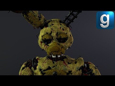 Gmod FNAF | Ignited Stylized Springtrap Pill Pack!