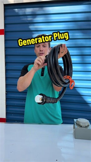 50FT 50 Amp generator cord with power inlet box for safe home backup power. NEMA 14-50P to SS2-50R twist lock connector, heavy-duty 6/3 8/1 AWG STW wire, ETL listed for reliable storm prep and emergency outages. Pre-drilled inlet box for quick installation and secure connection. #tiktokshopcreatorpicks #tiktokshopjumpstartsale #vevor #generatorpower #stormprep
