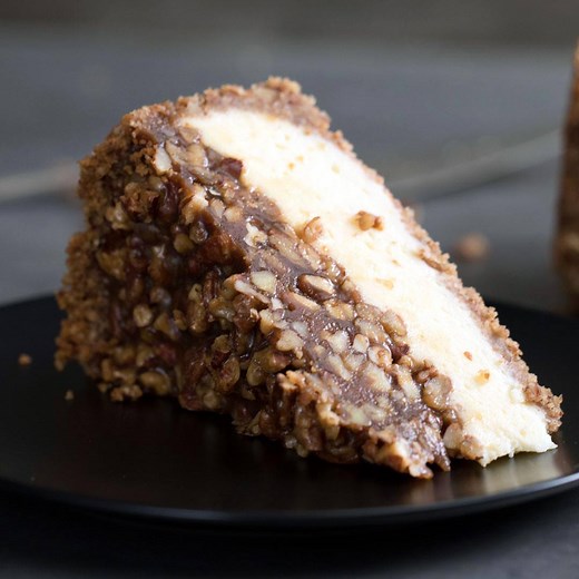 Just when you thought pecan pie couldn't get better, we turned it into a cheesecake. | Tastemade