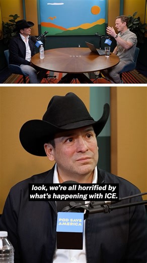 Pod Save America on Instagram: "“It’s Stephen Miller, it’s Donald Trump. It’s the people who are enabling [ICE.] That’s who has to be called out, and we can’t give them a pass.” —Tejano musician and Texas Congressional Candidate Bobby Pulido #podsaveamerica #crookedmedia #ICE"