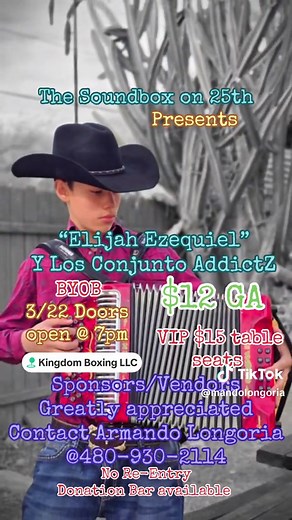 Tejano & Conjunto Night at The Soundbox on 25th