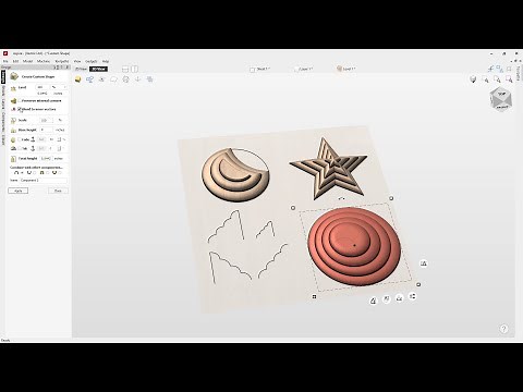 How to model a shape with a custom profile in Vectric software | Modeling Tools | V12 Tutorials