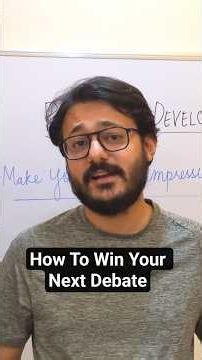 How to win your next debate| Student Growth #debatecompetition #personalitydevelopment
