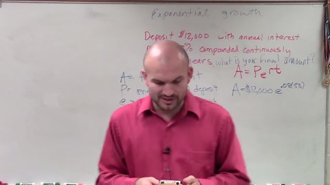 Determine end value of compound interest continuously