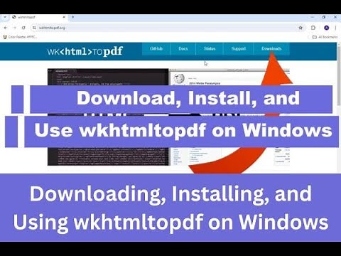 How to Download, Install, and Use wkhtmltopdf on Windows (Step-by-Step with Blog Post)