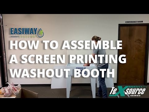 How To Assemble A Screen Printing Washout Booth