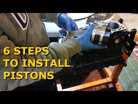 6 Steps to Install Pistons into Cylinder - #Eclipse2GBuild