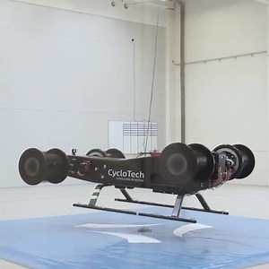 Wevolver.com on Instagram: "After few months of testing, the Austrian company CycloTech GmbH released footage of their first flight of their VTOL test vehicle. The company’s “CycloRotor” propulsion system is based on the Voith Schneider Propeller design, which has been used in maritime application for decades. CycloTech believes it could be used to create compact, maneuverable small drones and air taxis. What do you think of this technology? Let us know in the comments! Image/video credits: Cycl