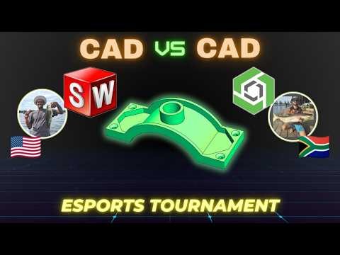 SOLIDWORKS vs Onshape! CAD vs CAD Tournament -Live Speedmodeling - Which is faster?