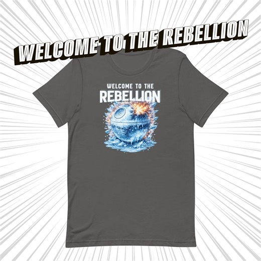Exploding Ice Battle Station T-shirt – Sci-fi Rebellion Streetwear, Unisex Statement Shirt, Pop Culture Gift - Etsy