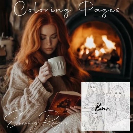 Cozy Autumn Girl Line Art Bundle | Fall Coloring Pages & Free Bonus #coloringpages #originalartwork