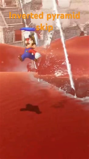 Inverted pyramid skip #supermarioodyssey #trickjump #CustomTrickJump