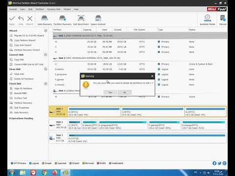 شرح برنامج11 minitool partition wizard