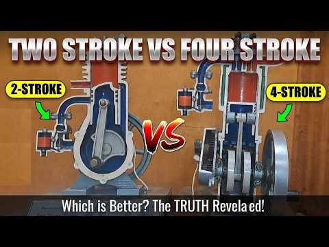 Two stroke Vs Four Stroke #car #engine #automobile #DIY