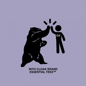 36 reactions | Cloak Essentials: They could save your life!!* Available tomorrow, August 11th, at 9am PT. *please do not attempt dangerous stunts while wearing Cloak Brand Essentials Tees, including challenging a bear to a duel. | CLOAK | Facebook