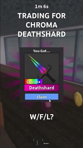 TRADING FOR CHROMA DEATHSHARD IN MM2! #mm2 #roblox