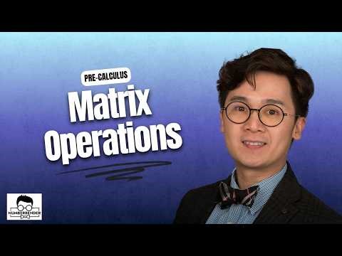 PRE-CALCULUS: Lesson on Matrix Operations | Numberbender