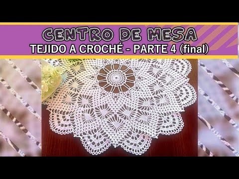 Crochet Art Unveiled: Beautiful Round Table Centerpiece Pt 4 🧶 #Manualidades #CrochetArt