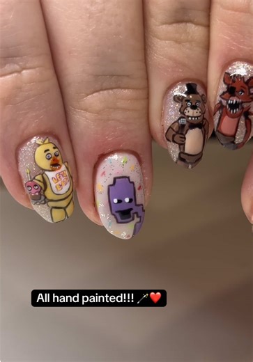Five Nights at Freddy’s Inspired Nail Set
