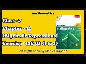 Mathematics Class 7 Solution||chapter 12, Exercise 12-C (Q-1 to 3)||Monica Capoor||Magic Of Maths