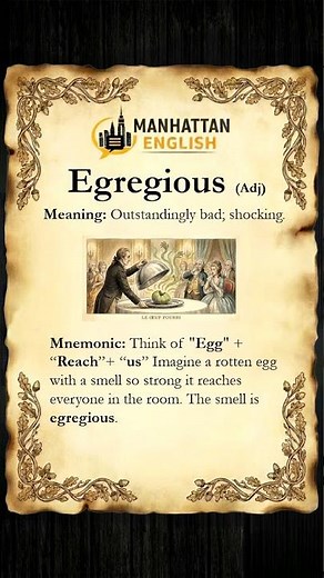 English Vocabulary for Daily use | GRE, IELTS, TOEFL | Egregious | #wordoftheday #englishlearning