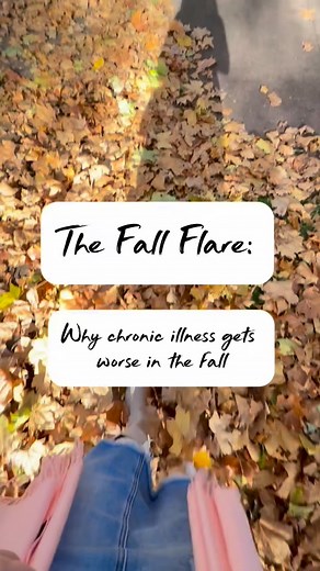 Every year around this time, my body reminds me that healing isn’t linear.🍁 👉🏻The Fall Flare (also known as the October Slide) hits so many of us with POTS, MCAS, EDS, Long Covid, autoimmune illness, and chronic illness in general — and it’s real. The weather shifts. The air dries. Our nervous systems get challenged. Our mast cells get triggered. Our POTS symptoms flare. The fatigue deepens. The brain fog thickens. We start canceling plans we made back when we felt a little stronger. And we s