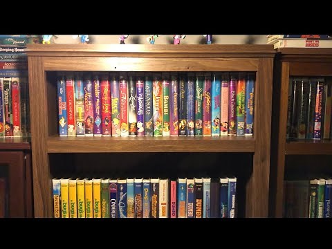 2021 Complete Disney Clamshell VHS Movie Collection Overview, 181 Titles, Rare, Out of Print,